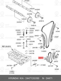 Запчасть HYUNDAI 244712G350