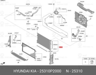 Запчасть HYUNDAI 25310P2000