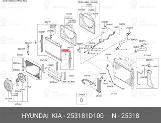 Запчасть HYUNDAI 253181D100