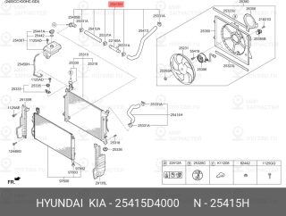 Запчасть HYUNDAI 25415D4000