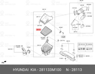 Запчасть HYUNDAI 281133M100