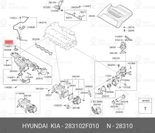 Запчасть HYUNDAI 283102F010
