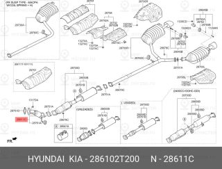 Запчасть HYUNDAI 286102T200