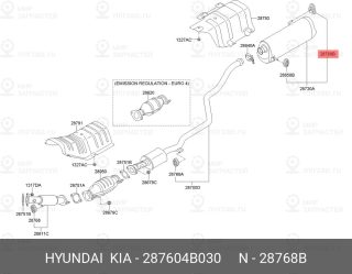 Запчасть HYUNDAI 287604B030