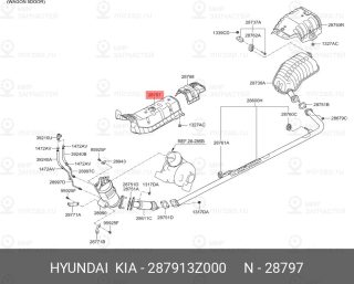 Запчасть HYUNDAI 287913Z000