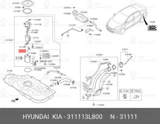 Запчасть HYUNDAI 311113L800