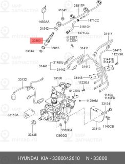 Запчасть HYUNDAI 3380042610