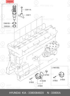Запчасть HYUNDAI 3380084820