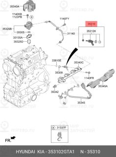 Запчасть HYUNDAI 353102GTA1
