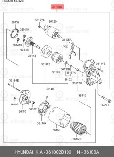 Запчасть HYUNDAI 361002B100