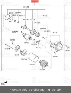 Запчасть HYUNDAI 361002F300