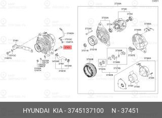 Запчасть HYUNDAI 3745137100