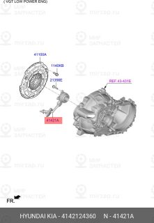 Запчасть HYUNDAI 4142124360