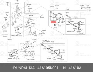 Запчасть HYUNDAI 416105K001