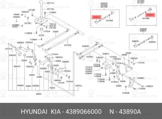 Запчасть HYUNDAI 4389066000