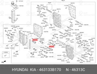 Запчасть HYUNDAI 463133B170
