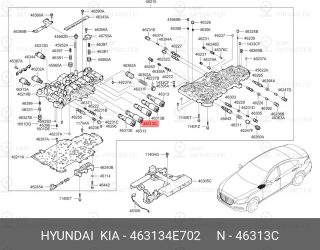 Запчасть HYUNDAI 463134E702