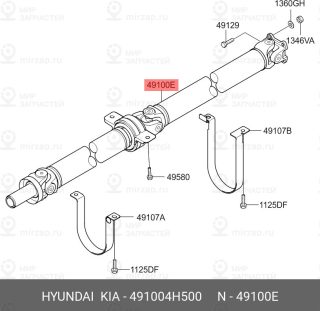 Запчасть HYUNDAI 491004H500