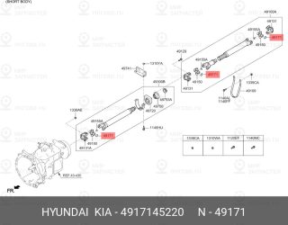 Запчасть HYUNDAI 4917145220