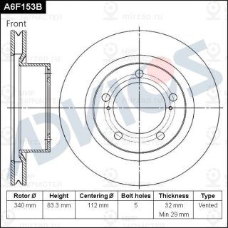 Запчасть ADVICS A6F153B