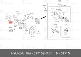 Запчасть HYUNDAI 517152H101