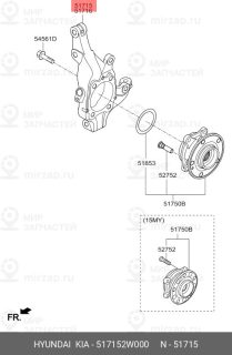 Запчасть HYUNDAI 517152W000