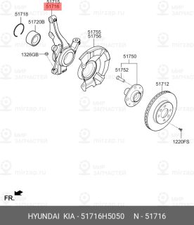 Запчасть HYUNDAI 51716H5050