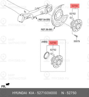 Запчасть HYUNDAI 527103X000