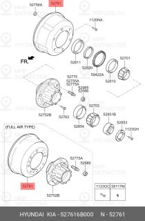 Запчасть HYUNDAI 527616B000