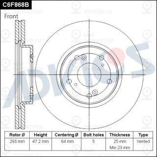 Запчасть ADVICS C6F868B