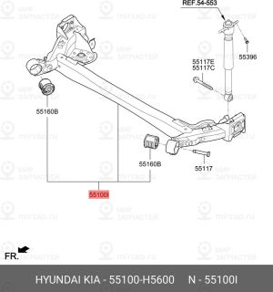 Запчасть HYUNDAI 55100H5600