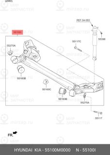 Запчасть HYUNDAI 55100M0000