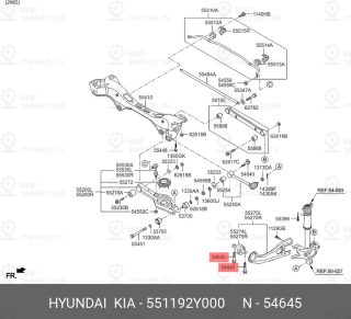 Запчасть HYUNDAI 551192Y000