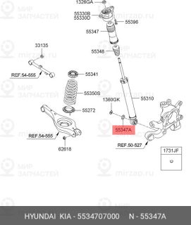 Запчасть HYUNDAI 5534707000
