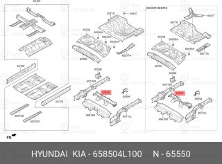 Запчасть HYUNDAI 658504L100
