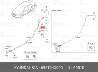 Запчасть HYUNDAI 695104X000