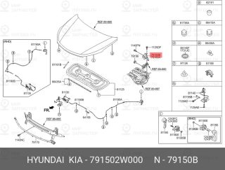 Запчасть HYUNDAI 791502W000