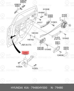 Запчасть HYUNDAI 794804Y000