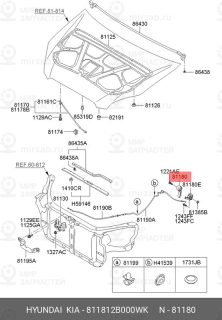 Запчасть HYUNDAI 811812B000WK