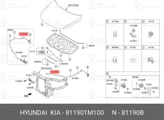 Запчасть HYUNDAI 811901M100