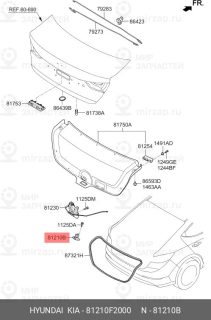 Запчасть HYUNDAI 81210F2000