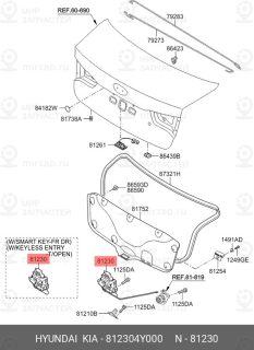 Запчасть HYUNDAI 812304Y000