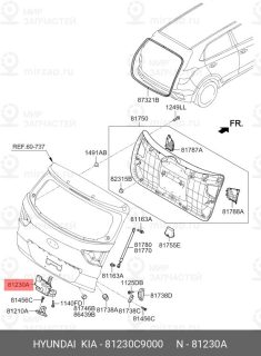 Запчасть HYUNDAI 81230C9000
