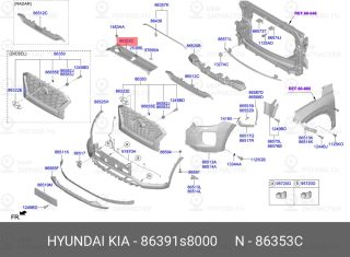Запчасть HYUNDAI 86391S8000