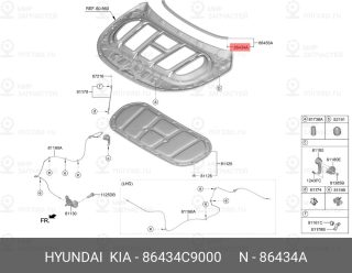 Запчасть HYUNDAI 86434C9000