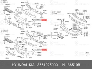 Запчасть HYUNDAI 8651025000