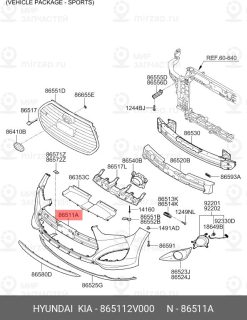 Запчасть HYUNDAI 865112V000