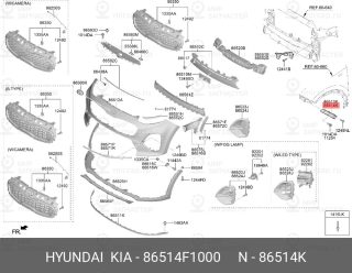 Запчасть HYUNDAI 86514F1000