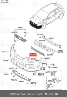 Запчасть HYUNDAI 865171H500