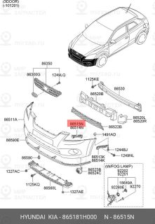 Запчасть HYUNDAI 865181H000